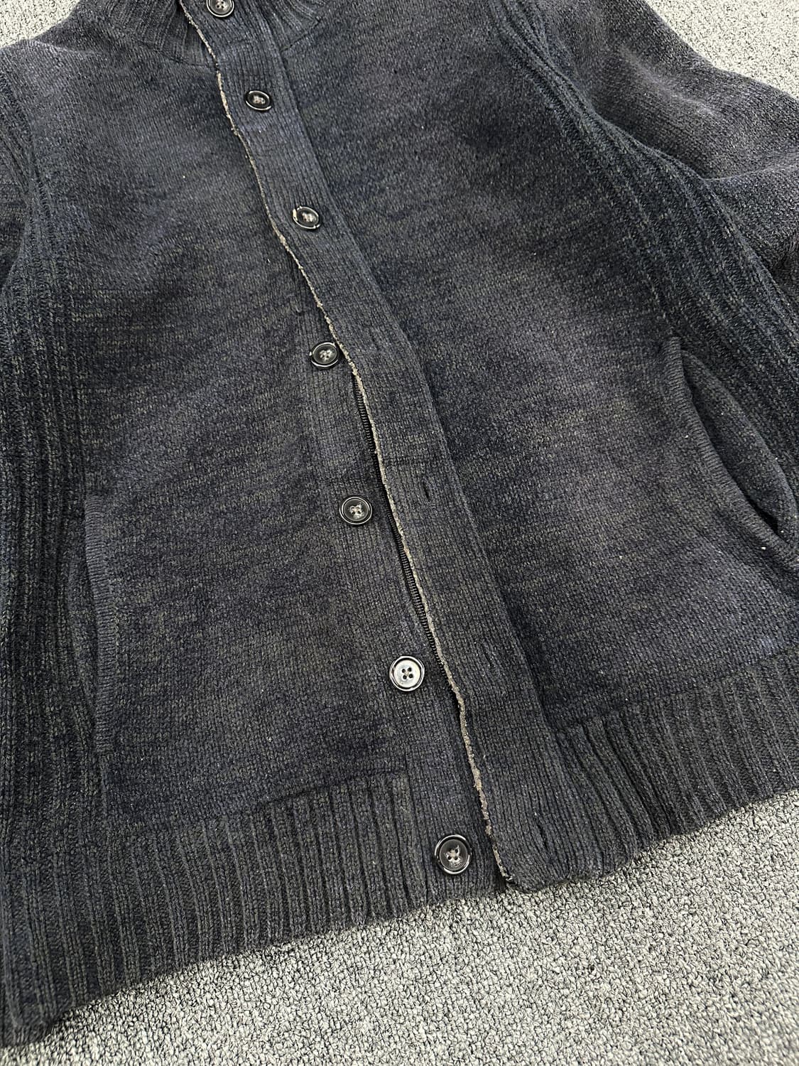 L) 재패니즈 빈티지 SHUMEL 버튼 니트집업 상품이미지6