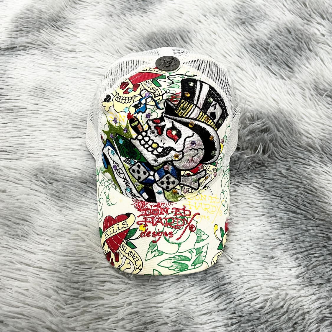 에드하디 스컬 펑크 메쉬 볼캡 상품이미지4