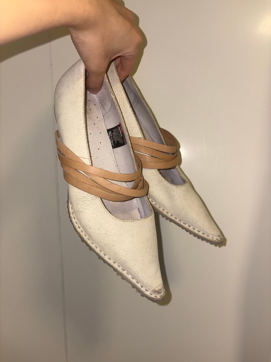 DIESEL cracked leather marquesa flat 상품이미지2