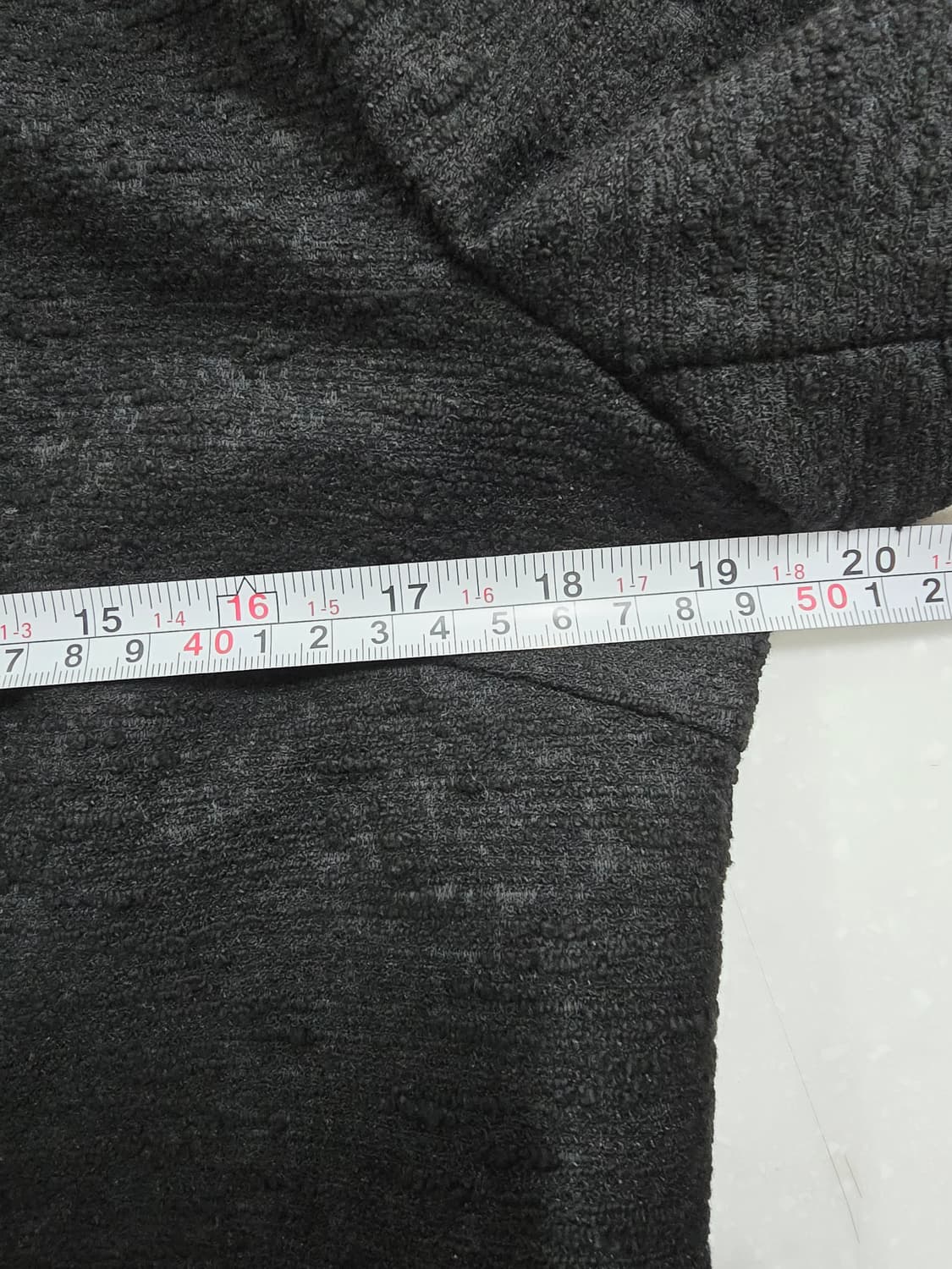 님프 블랙 트위드 크롭 자켓 상품이미지6