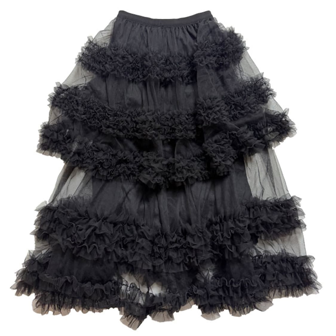 새상품 5단 캉캉 롱스커트 (블랙) 상품이미지1