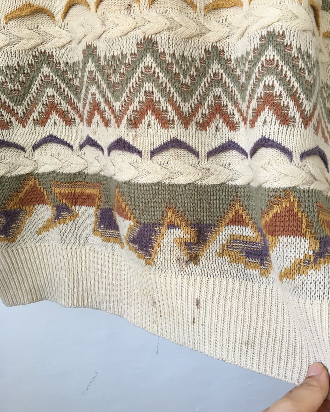 cable pattern knit 상품이미지5