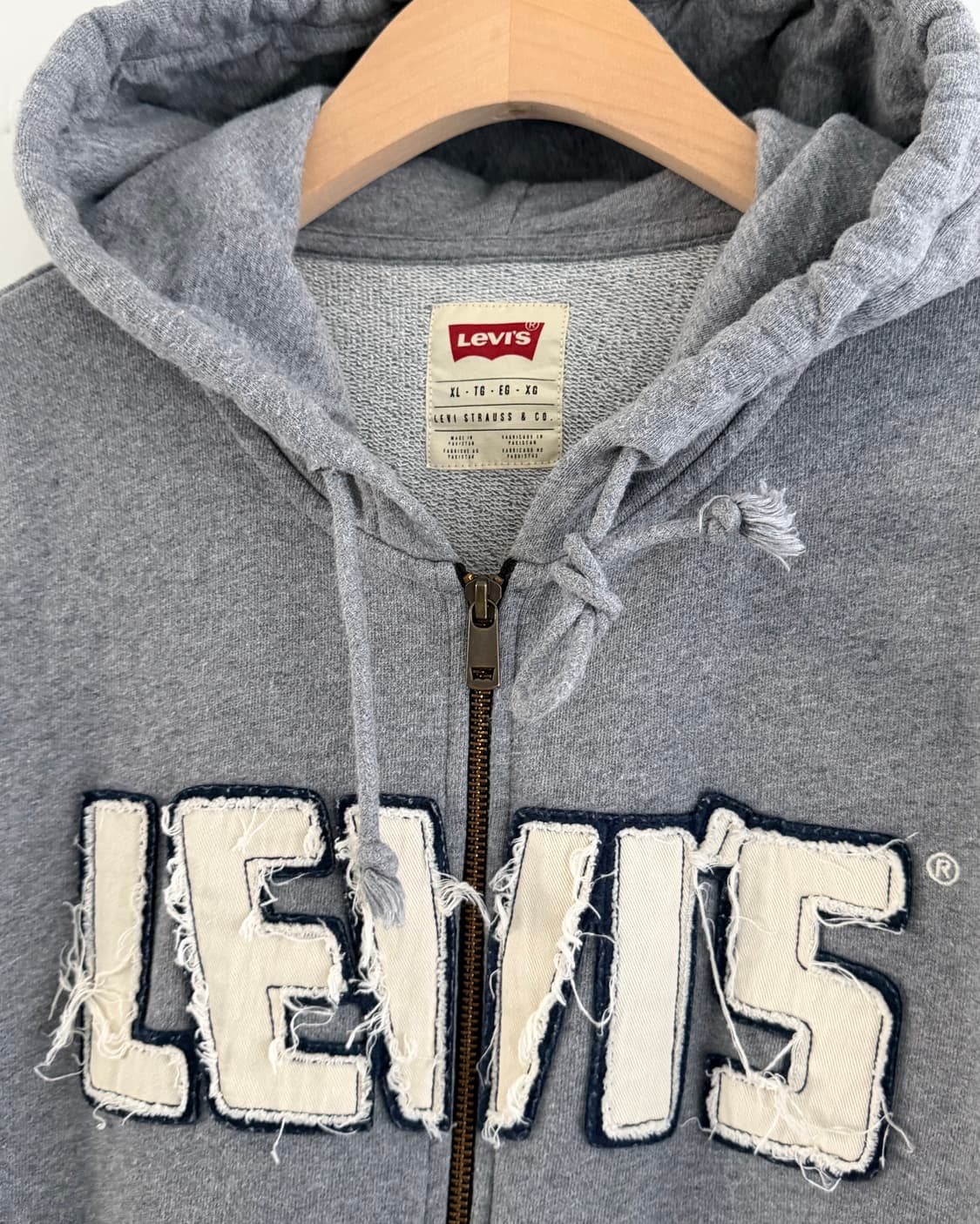 Levi’s 리바이스 그런지로고 그레이컬러 후드집업 상품이미지6