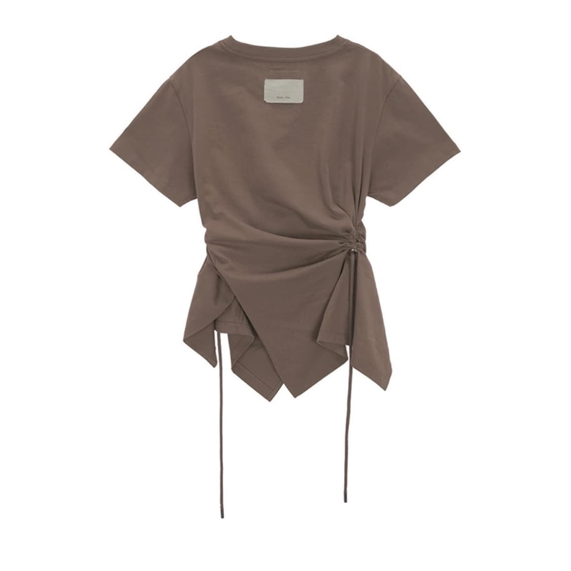 마뗑킴 스트링 슬릿 디테일 탑 KHAKI BROWN 상품이미지2
