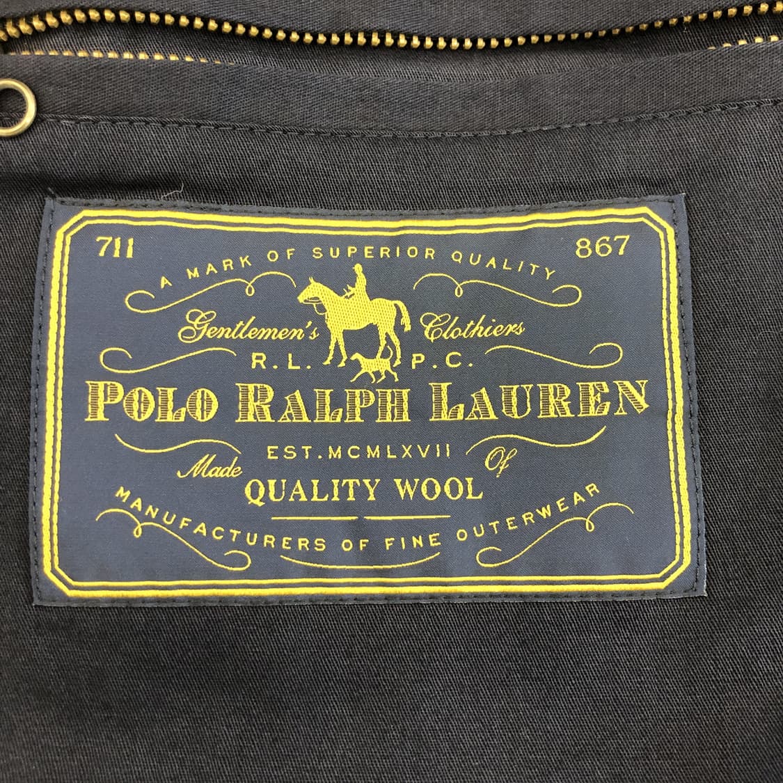 폴로 랄프로렌 타탄체크 알파카 울 헌팅자켓 S  상품이미지7