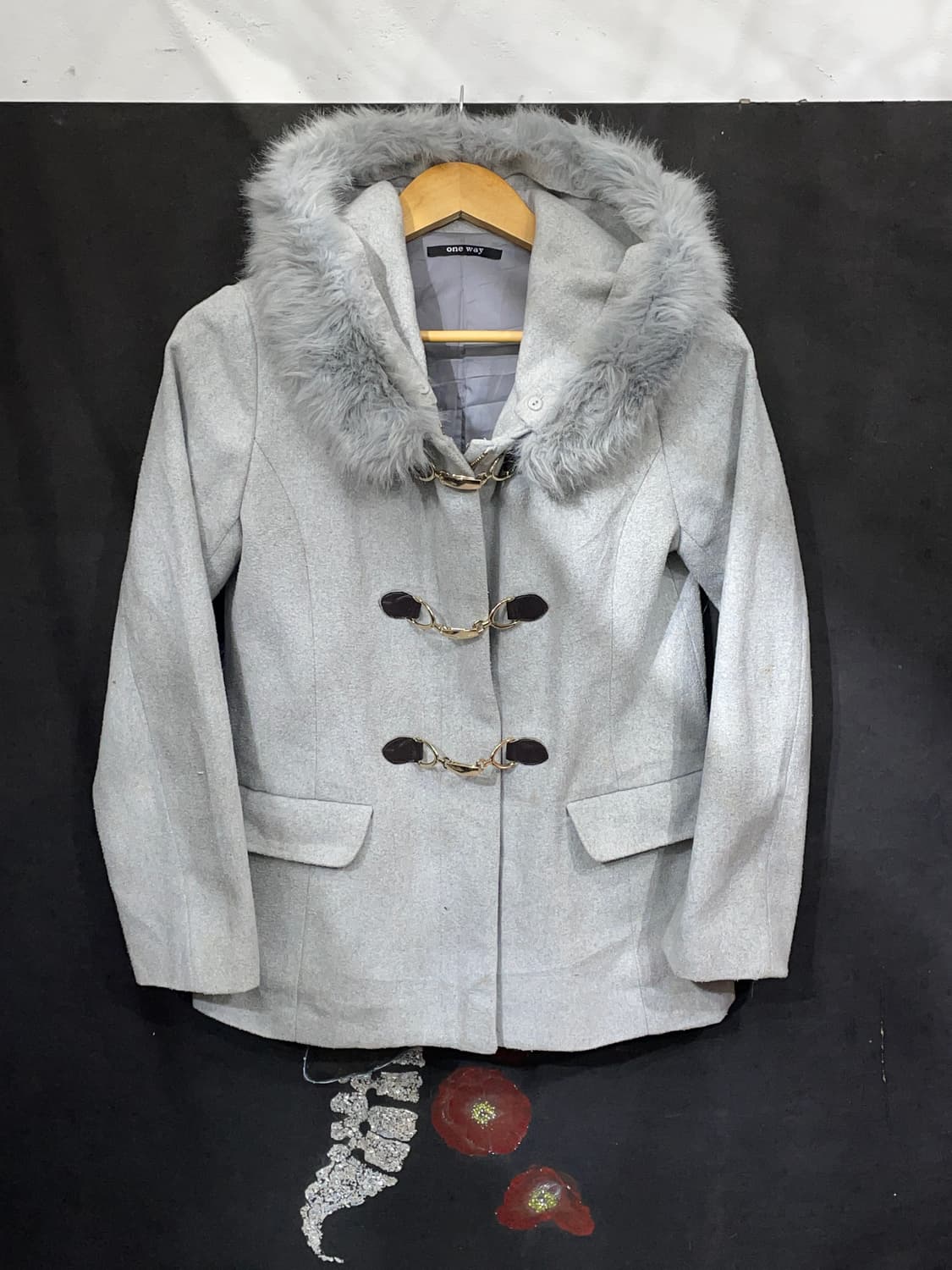 일본빈티지 울프죠 핀터깔 갸루 파이어맨 자켓 후드 숏코트  상품이미지7