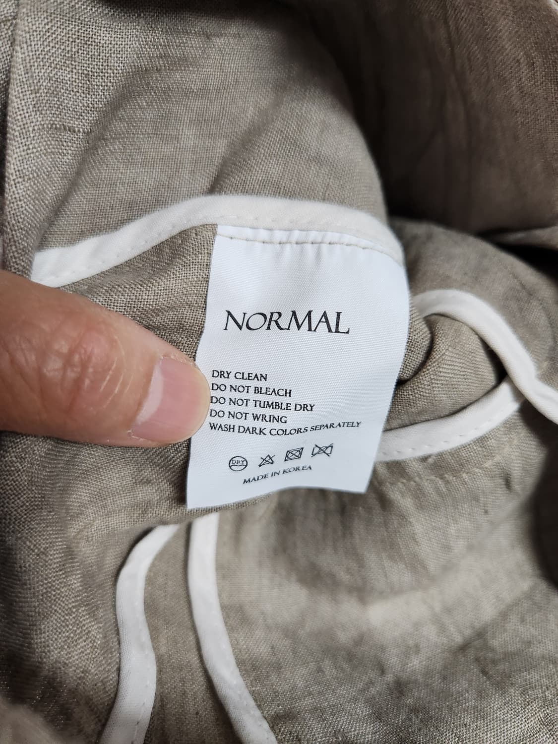 NORMAL 반팔 린넨 자켓 77 상품이미지4