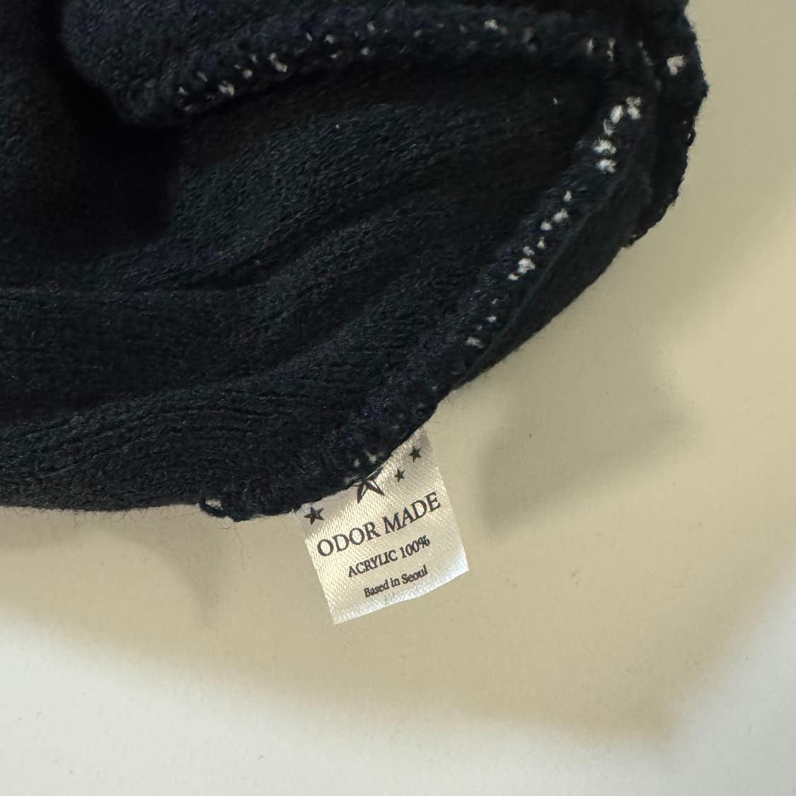 (새상품) ODOR 오도어 별 패턴 블랙 비니 상품이미지2