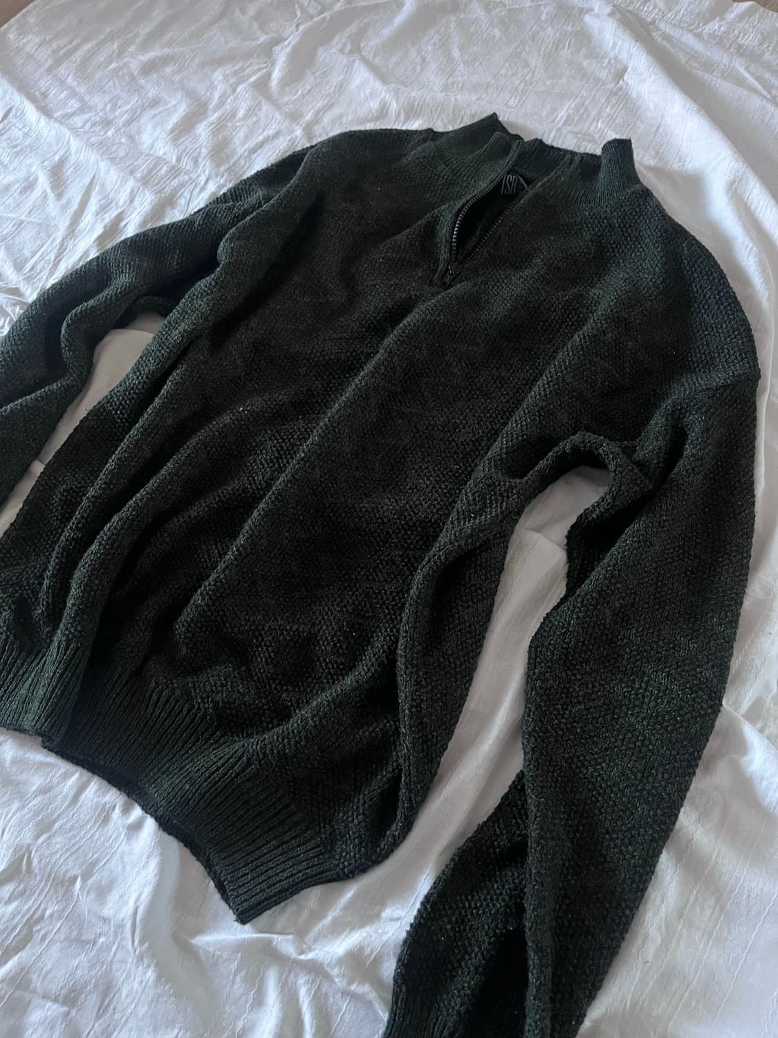 Vintage dark green over fit knit 상품이미지2