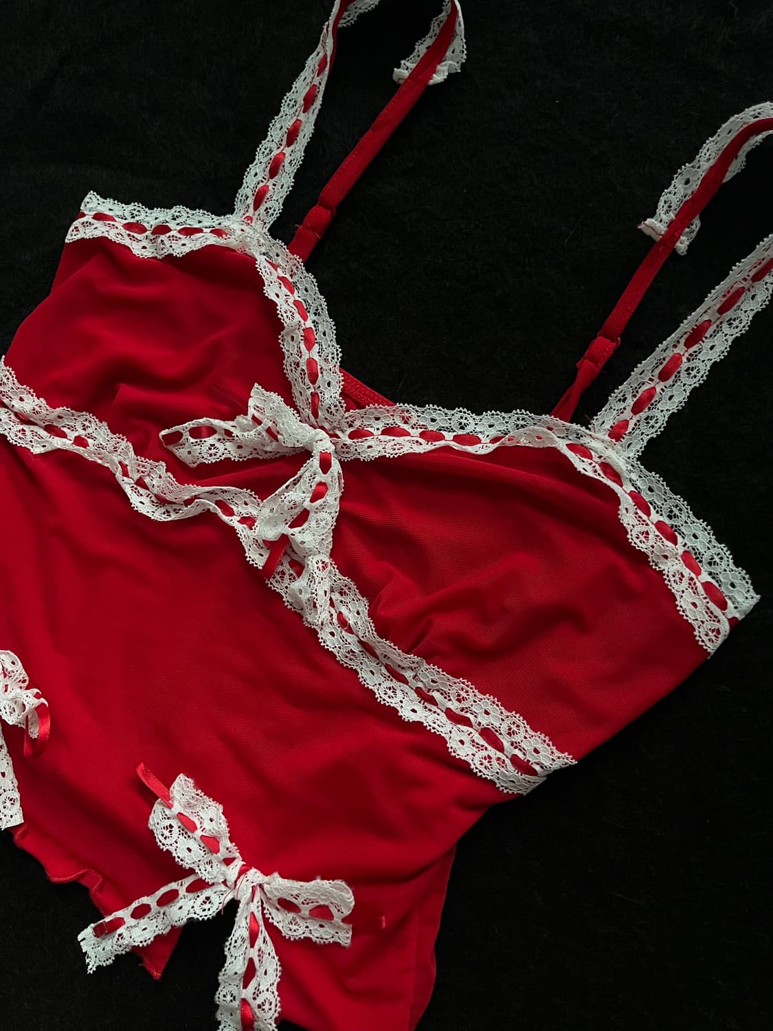 red RIBON TANK TOP 상품이미지3