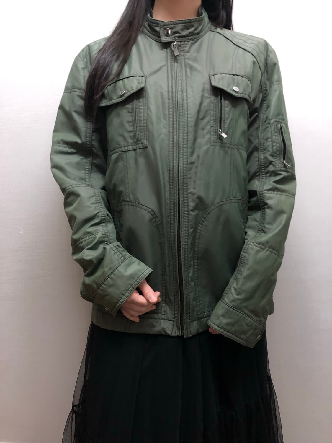 빈티지 그린 펑크 점퍼 상품이미지6