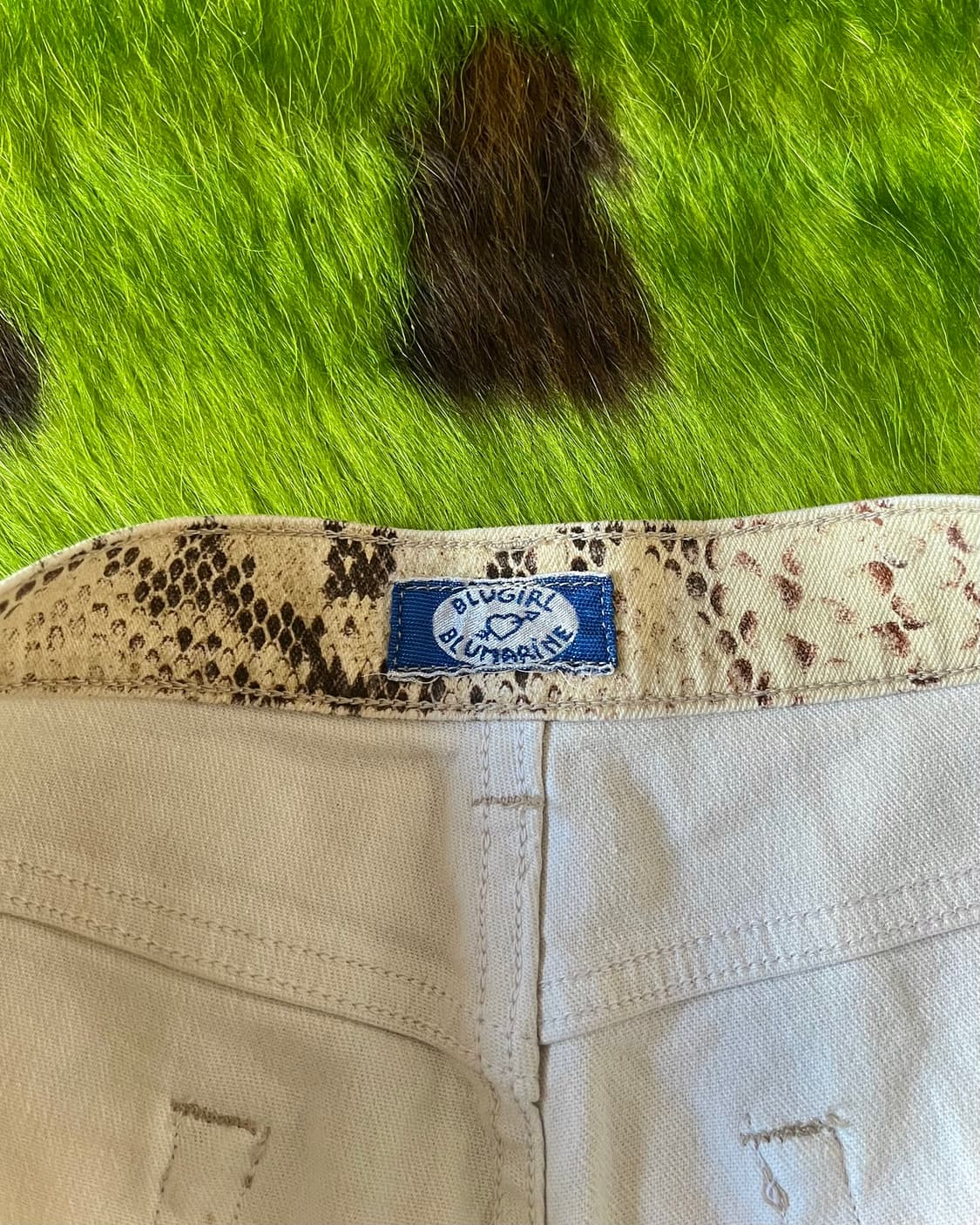 Old BLUEMARINE Archive Python Wide Pants 상품이미지7