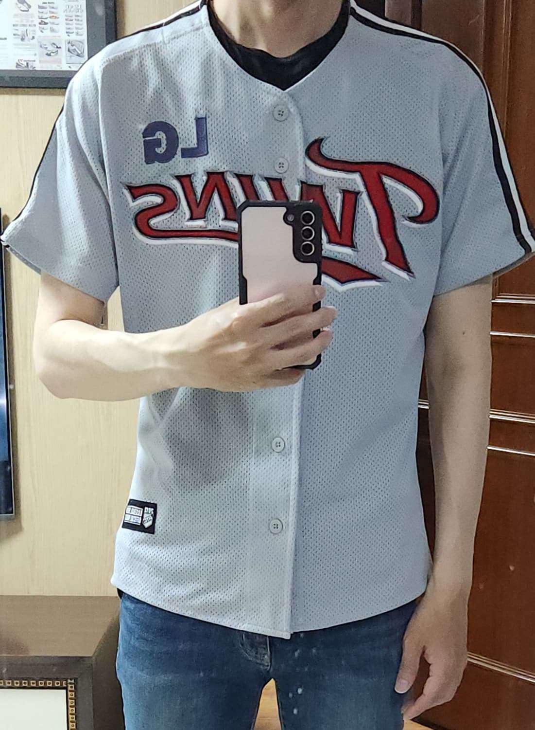 (착샷) LG트윈스 유니폼 야구 져지 레트로 상품이미지10