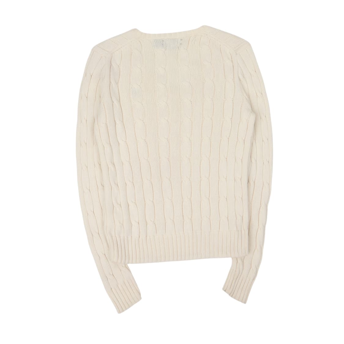 폴로 랄프로렌 아이보리 브이넥 케이블 니트 상품이미지2