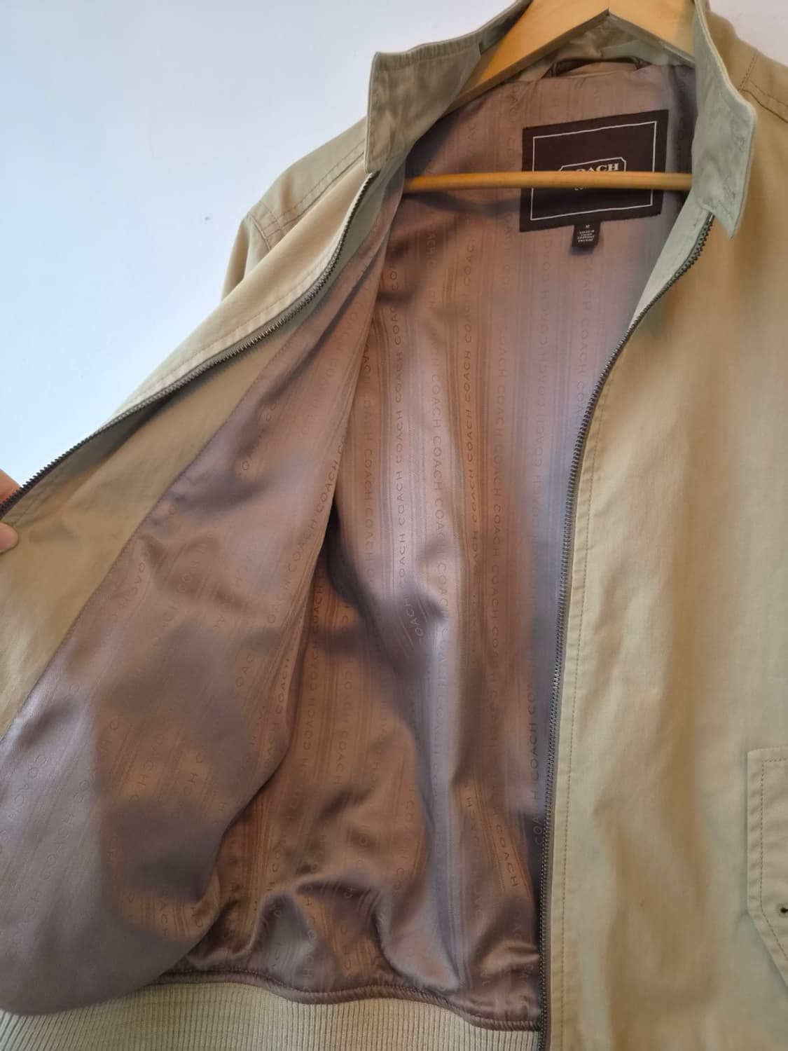 COACH코치 남성 바라쿠타 블루종집업자켓 상품이미지5