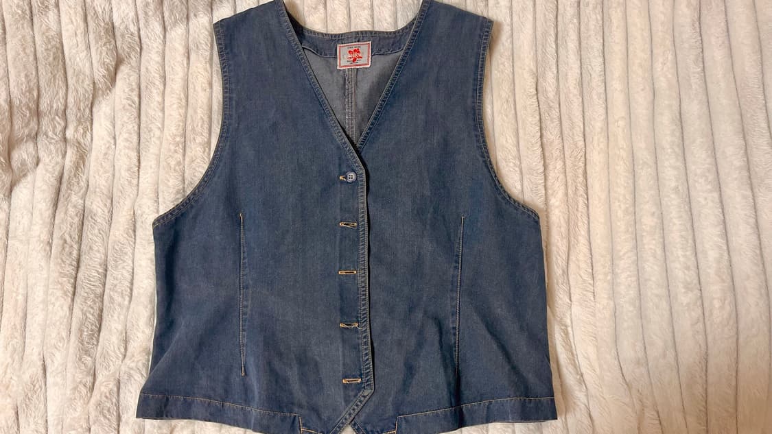 Vintage denim vest 상품이미지2