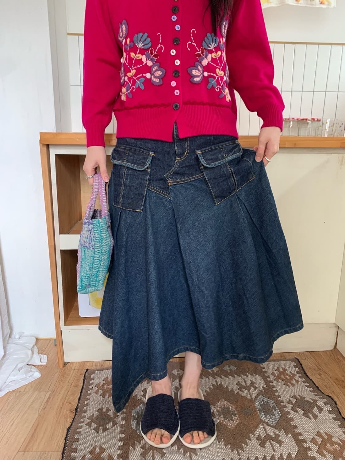 denim long.. skirt 상품이미지3