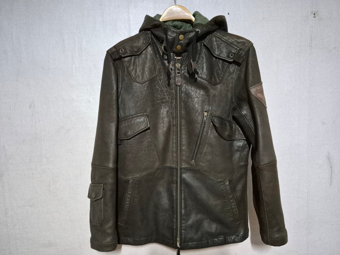 Avirexfly 아비렉스 가죽후드자켓( M) 상품이미지2