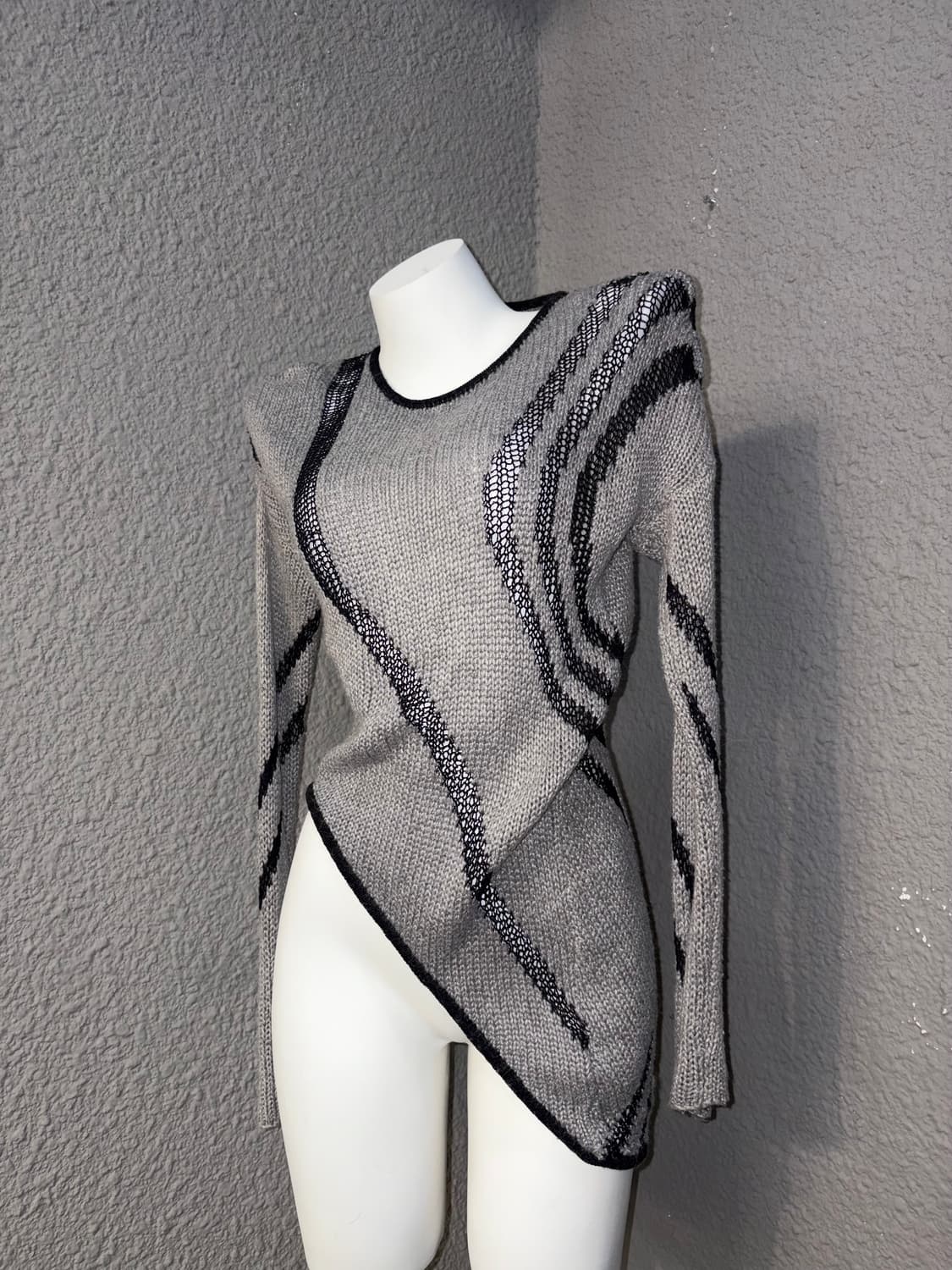 헬무트 랭 언발란스 메쉬 니트 상품이미지2