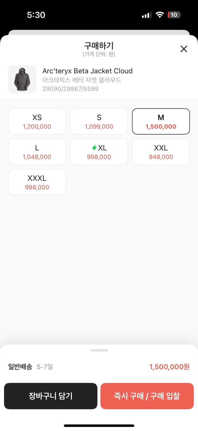 아크테릭스 베타 클라우드 m 상품이미지6