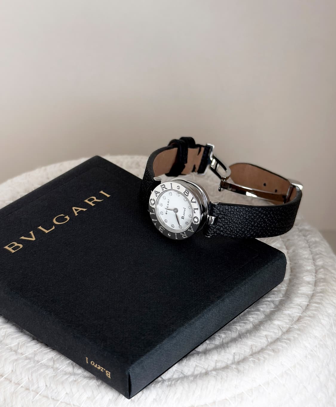 불가리 비제로원 다이아 화이트 다이얼 시계 상품이미지2