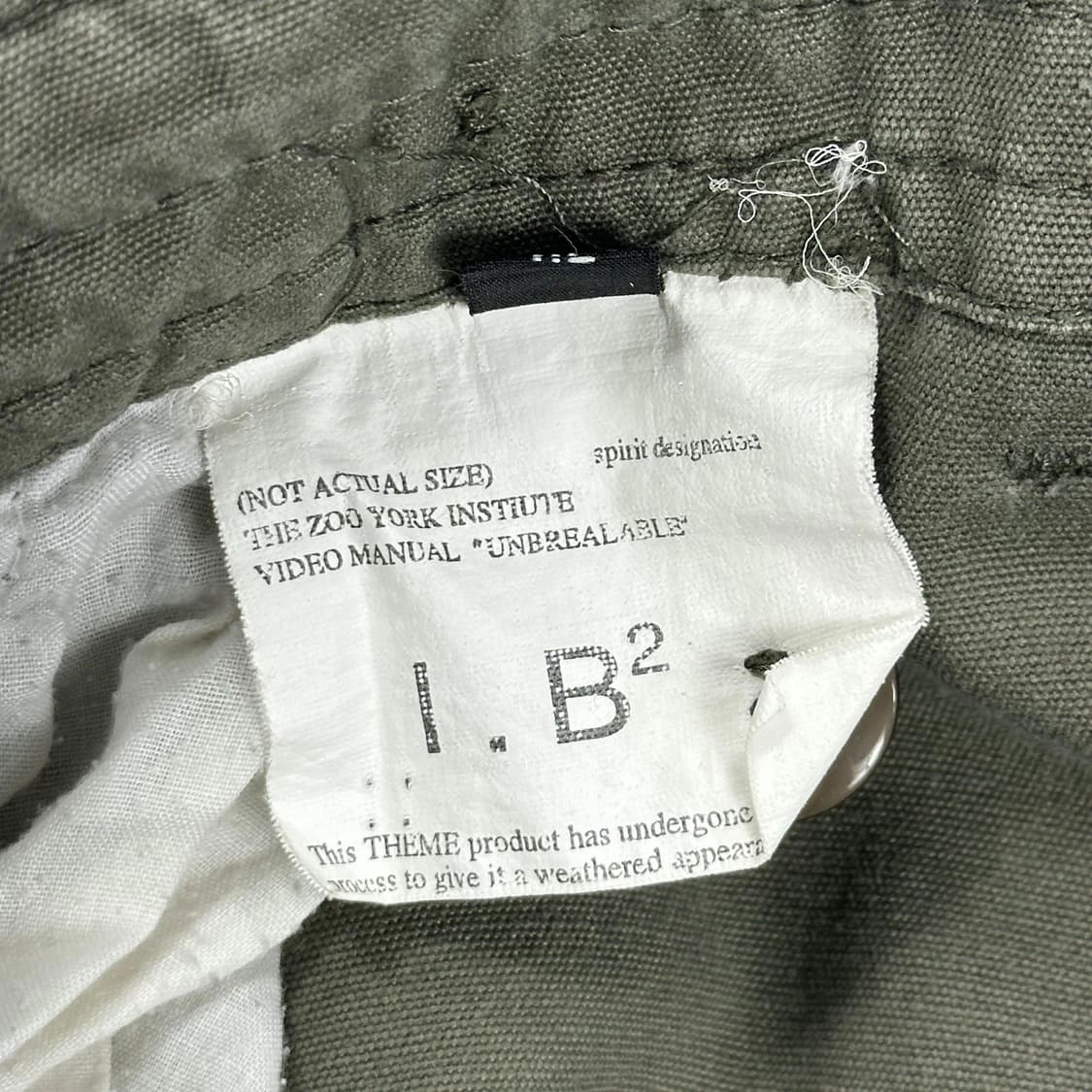 36 VTG 빈티지 와이드 카고 반바지 카키 상품이미지4