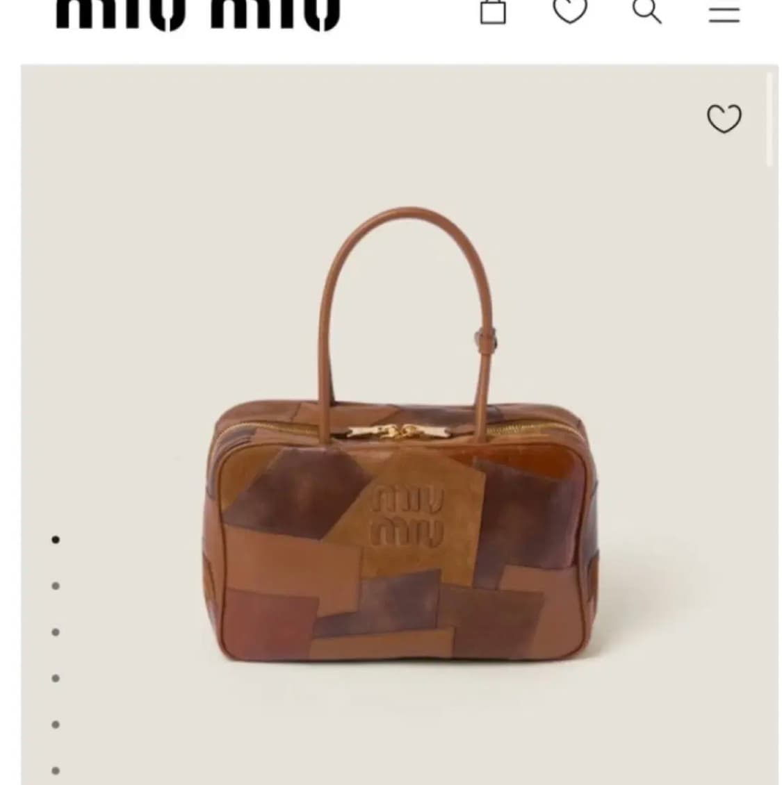 미우미우 꼬냑 보백 라지 상품이미지5