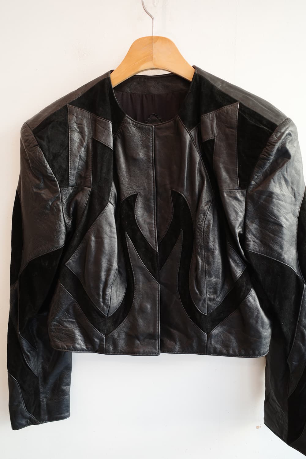 NINA RICCI 니나리치 빈티지 크롭 레더자켓 상품이미지2