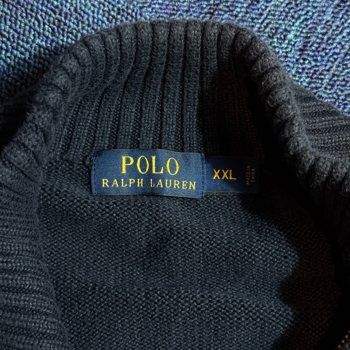 폴로 랄프로렌 불랙 반집업 니트 상품이미지4