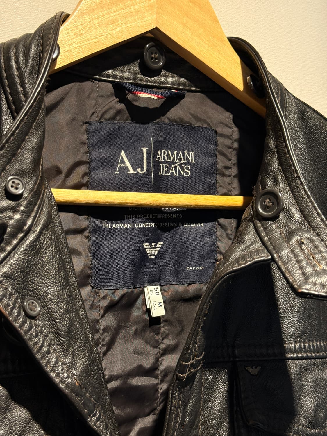 00s Leather Trucker Jacket 상품이미지7