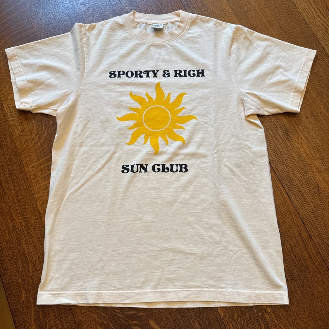 스포티 & 리치 썬 클럽 반팔 티셔츠 화이트 상품이미지1