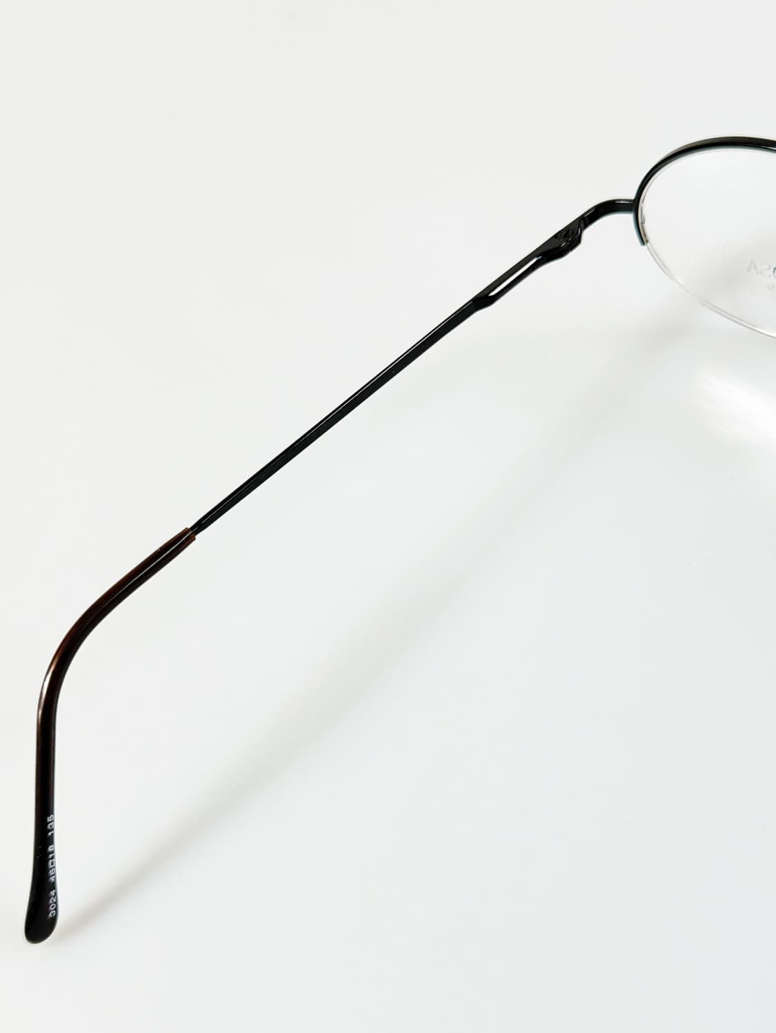 HERMOSA 블랙 반무테 라운드 메탈 빈티지 안경 상품이미지7