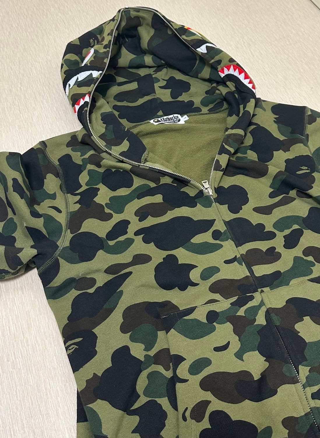 베이프 후드집업 카모 L 상품이미지1