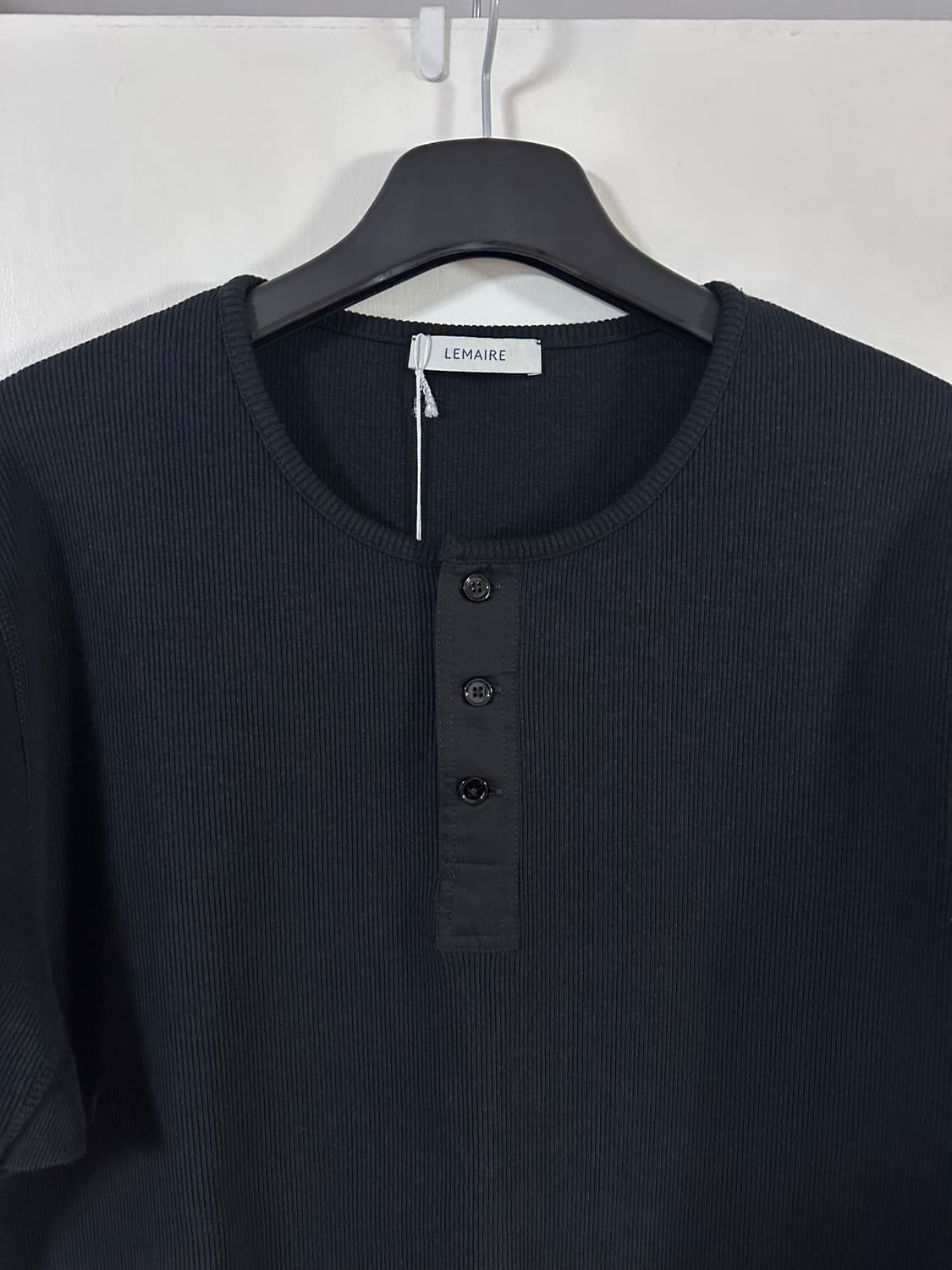 르메르 26SS 립 헨리넥 블랙 XL 상품이미지3