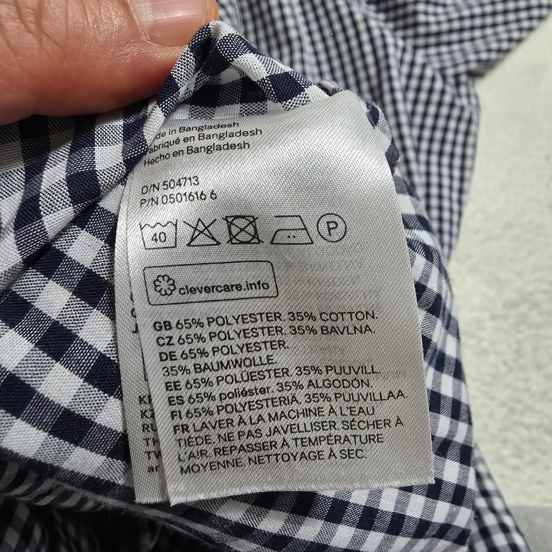 (M)H&M 슬림핏 체크셔츠 상품이미지5