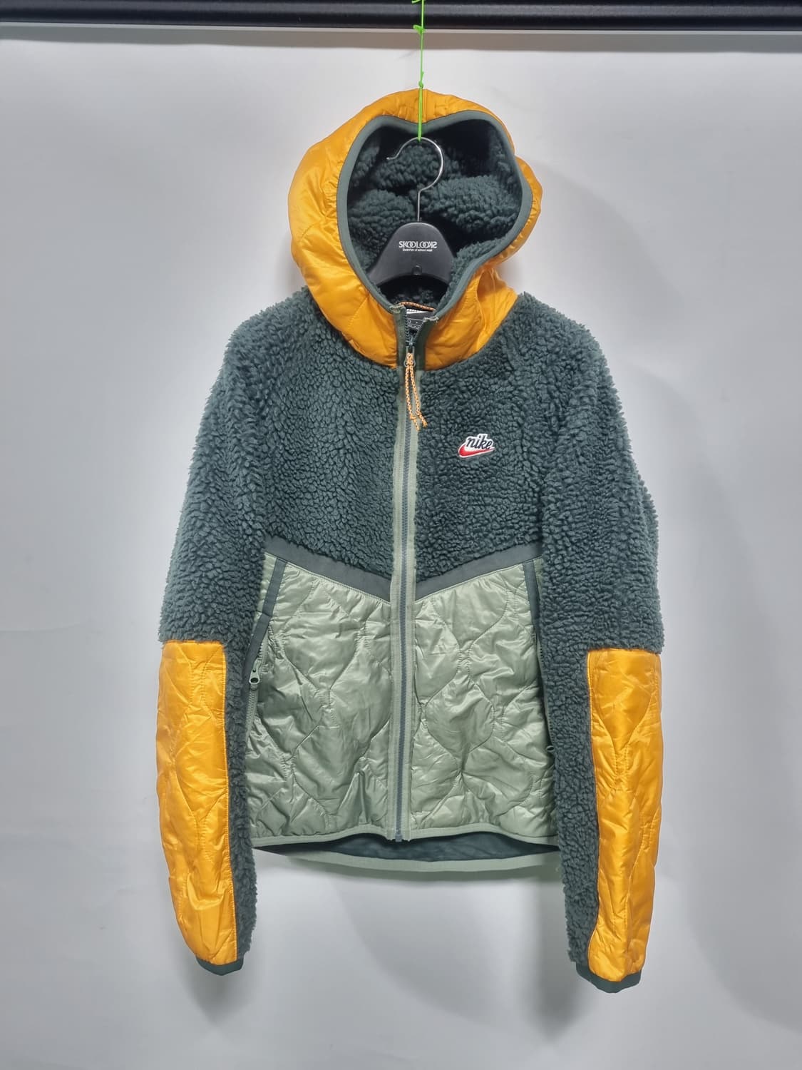 나이키 스포츠웨어 세르파 후리스 후드자켓 그린 s 상품이미지1
