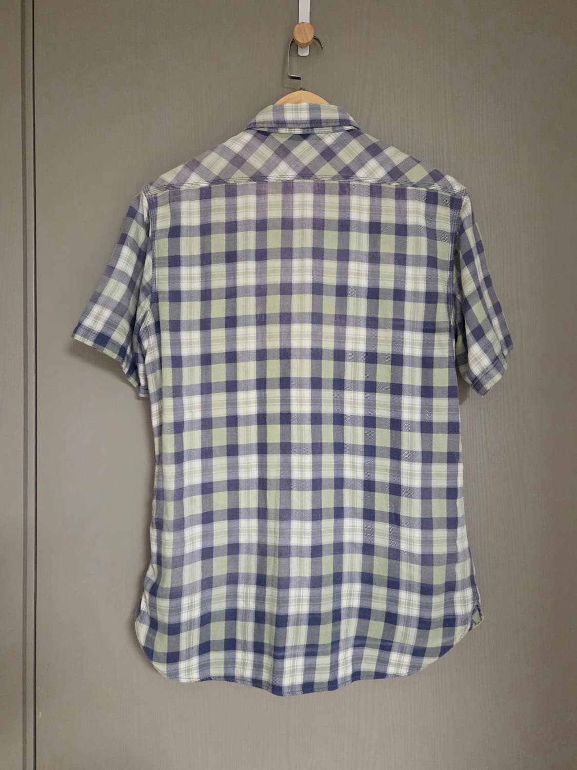 RRL 더블알엘 체크 반팔 셔츠 M 상품이미지2