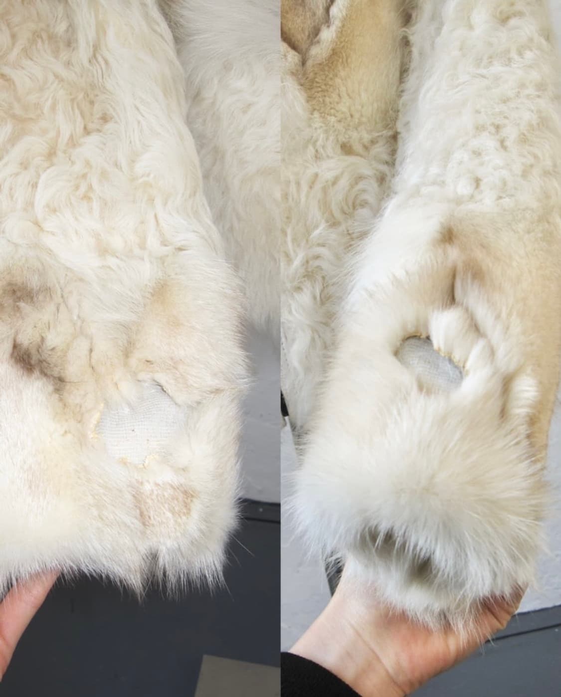 리얼 폭스퍼 양털 양가죽 퍼자켓 상품이미지10