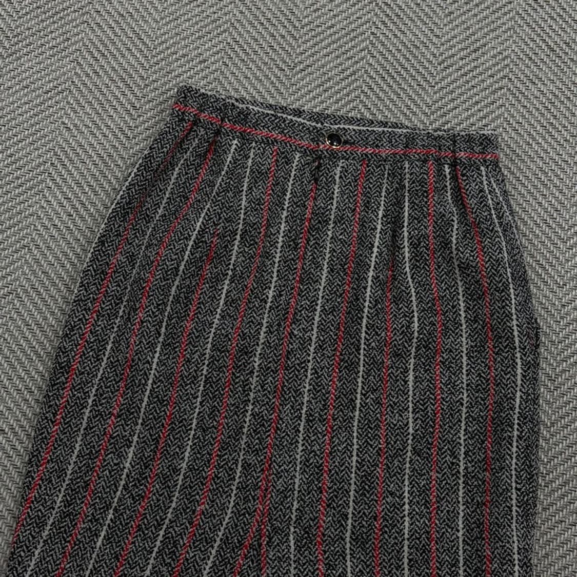발리 스트라이프 울블렌드 스커트 v3589 상품이미지4