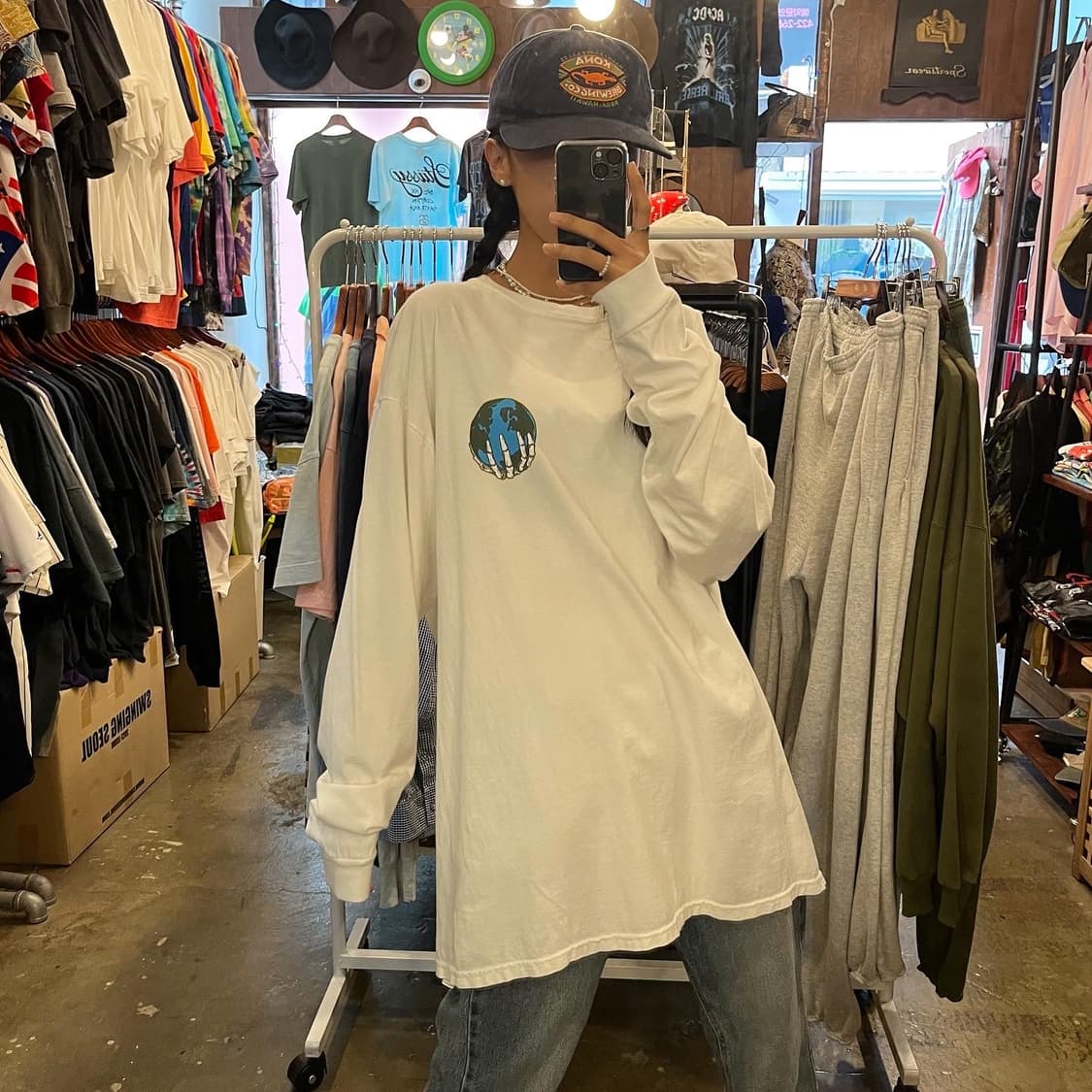 Stüssy worldwide long sleeves 상품이미지5