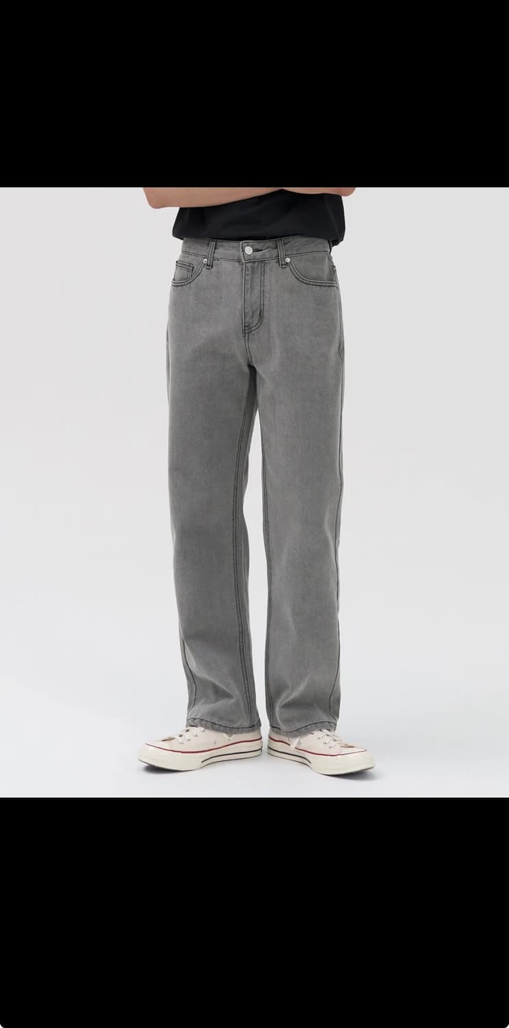 토피 와이드 데님 팬츠 상품이미지1