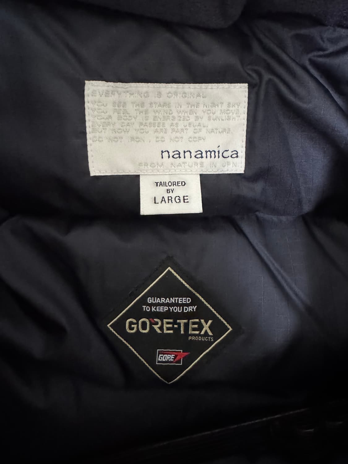 24fw 나나미카 고어텍스 다운 패딩 네이비 L 상품이미지4