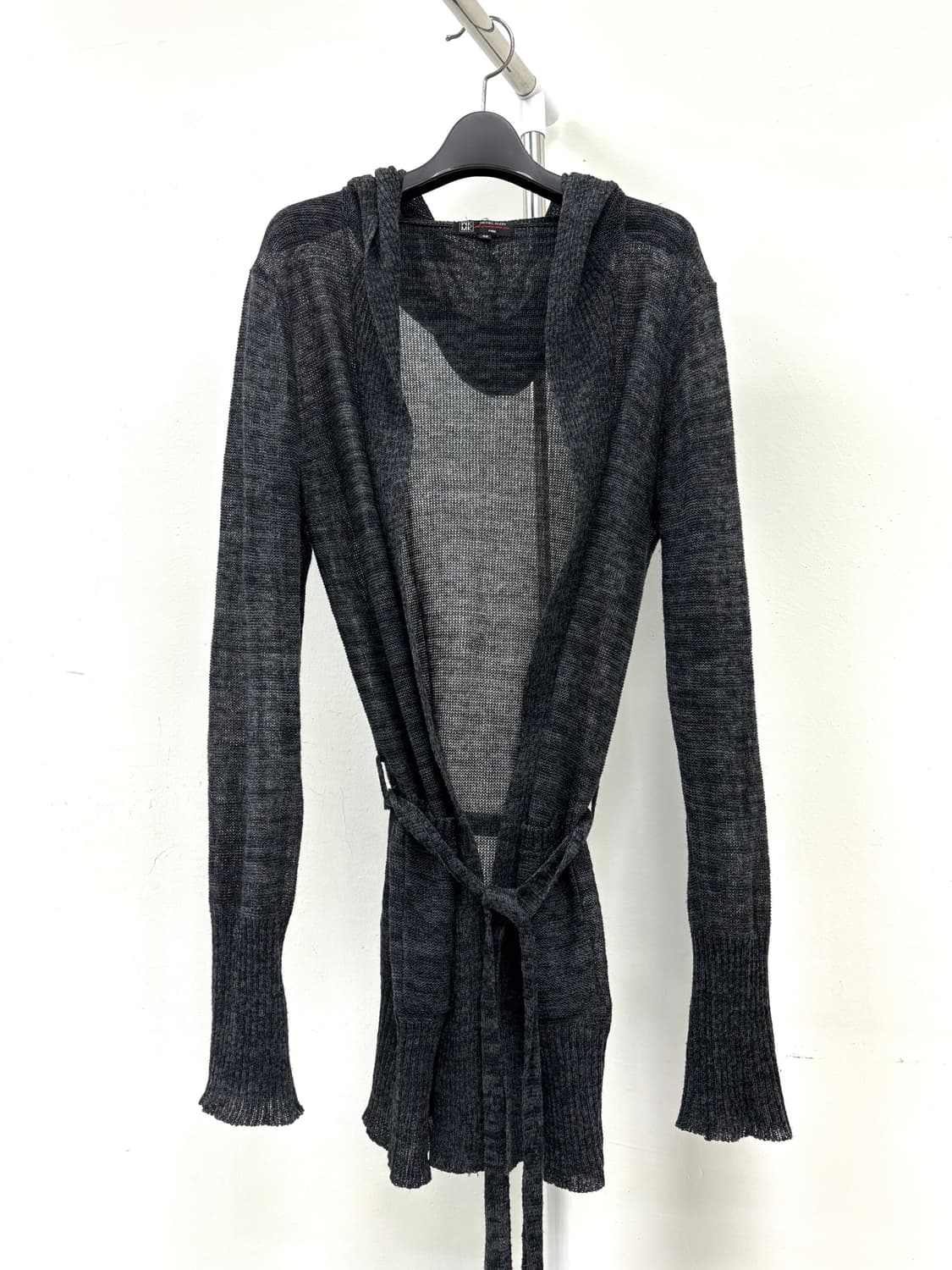 빈티지 그레이 후드 가디건 상품이미지5