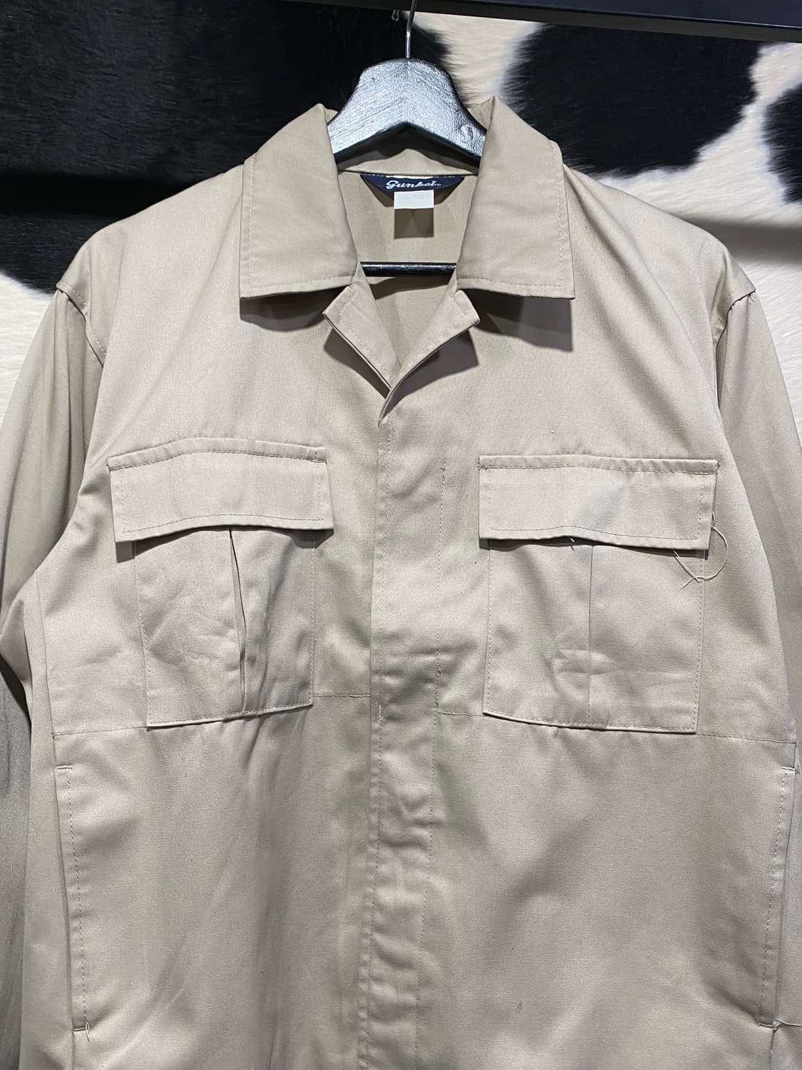 Gumbei 베이지 면 트러커 자켓 상품이미지3