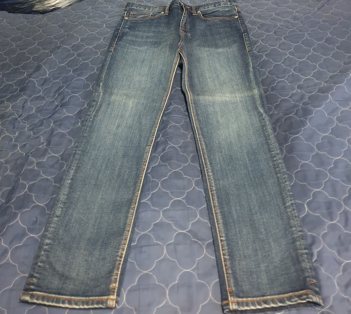 무신사스탠다드 KIPAS 슬림 스트레치 데님진 미디엄인디고 (33) 상품이미지1