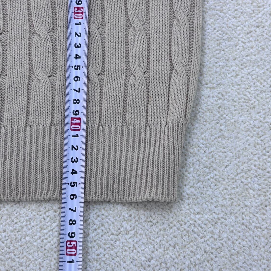 실측확인 빈티지 반팔 니트 티셔츠 0309E 상품이미지4