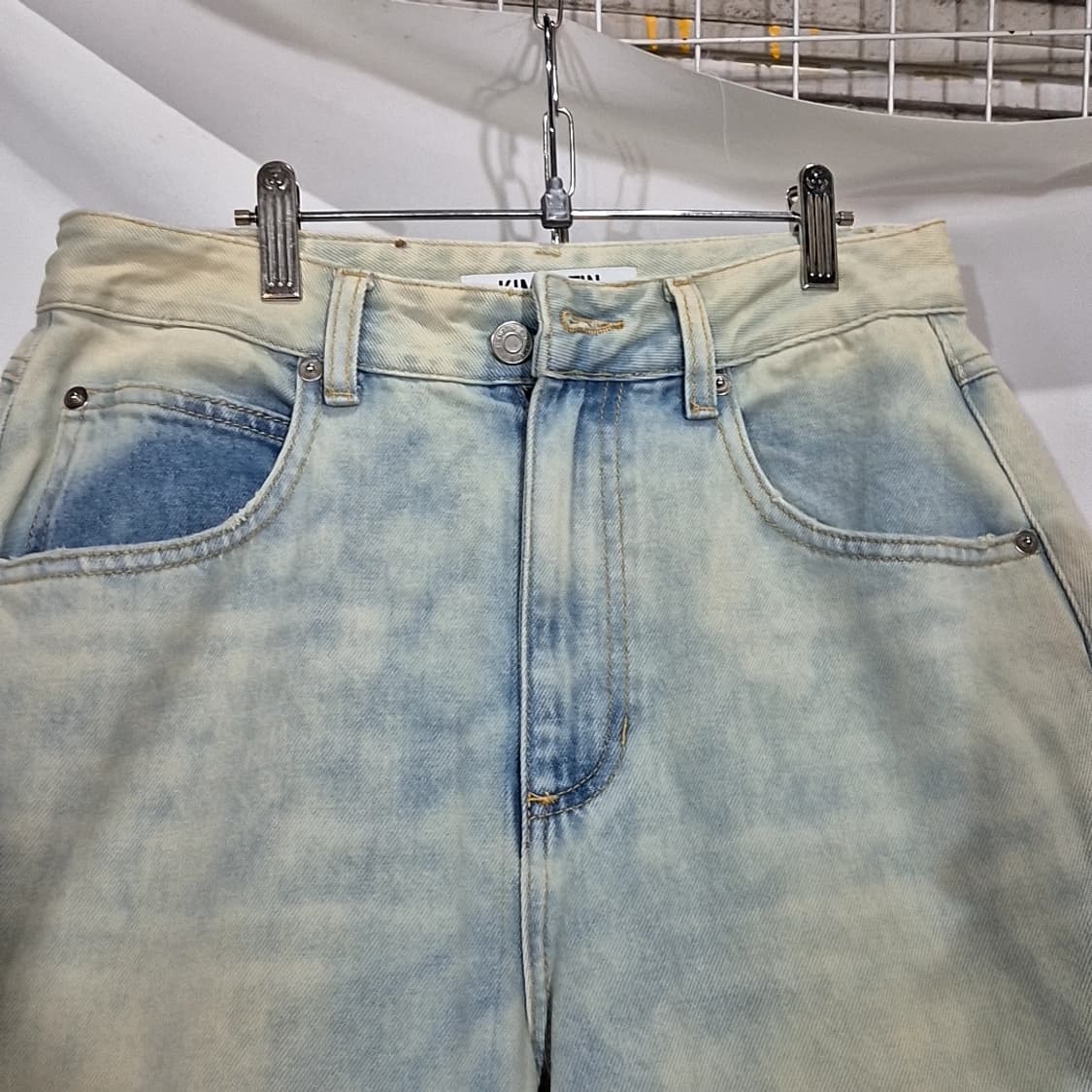 KIMMATIN 와이드 데님 카고 팬츠 상품이미지2