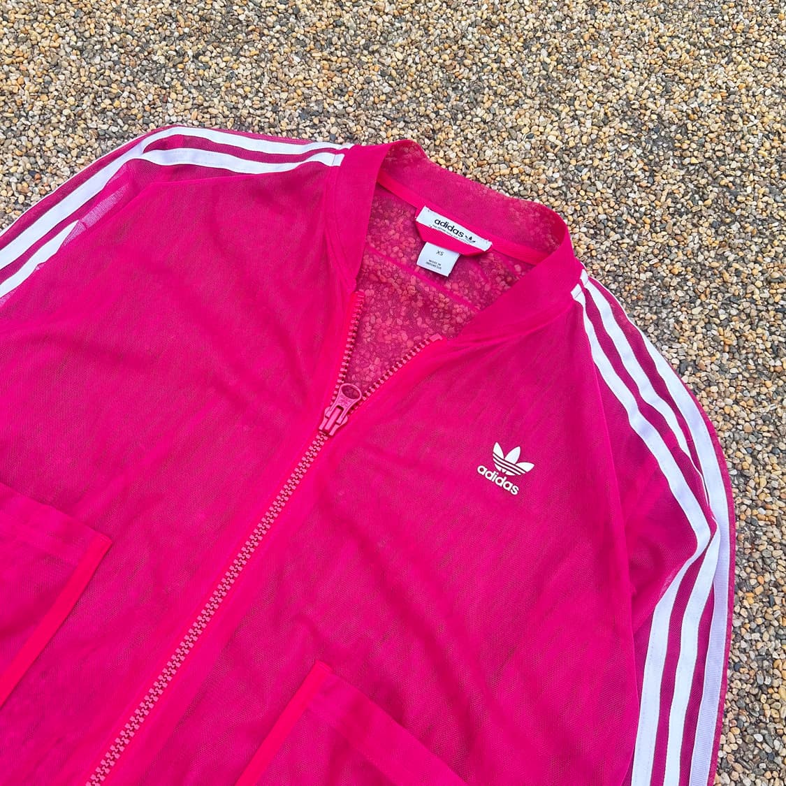 아디다스(ADIDAS) 핑크 매쉬 트랙탑 자켓 상품이미지2