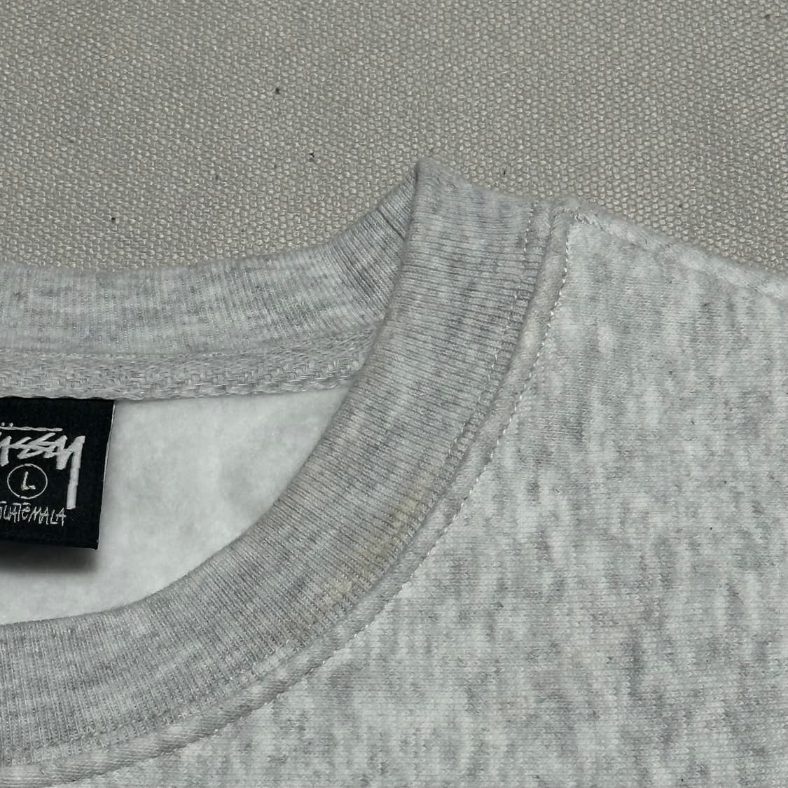 L 스투시 빅로고 애쉬헤더 기모 맨투맨 상품이미지6