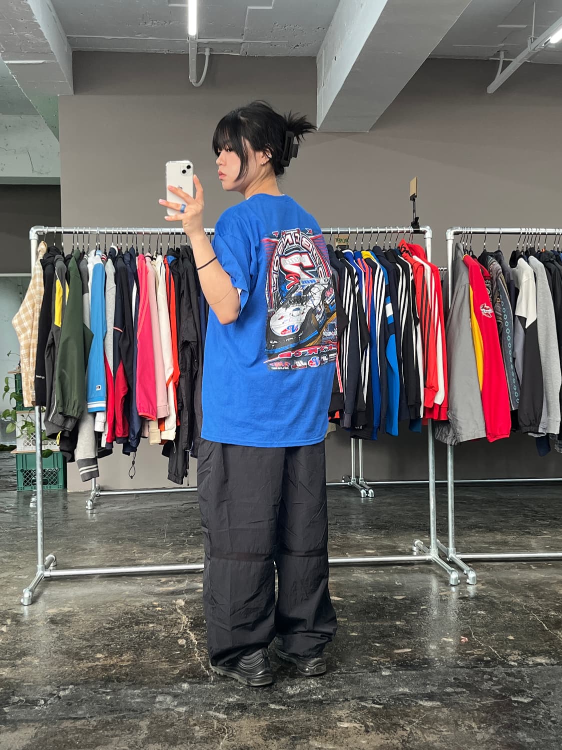 빈티지 레이싱 프린팅 반팔 티셔츠 상품이미지6